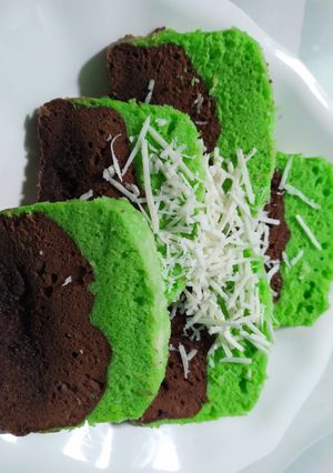Foto resep Kue Coklat Pandan takaran sendok