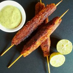A picture of Veg Seekh Kebabs.