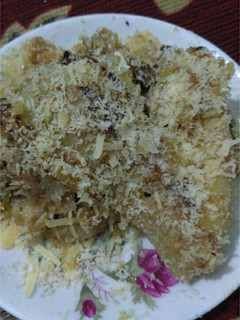 Foto resep Pisang penyet tabur keju