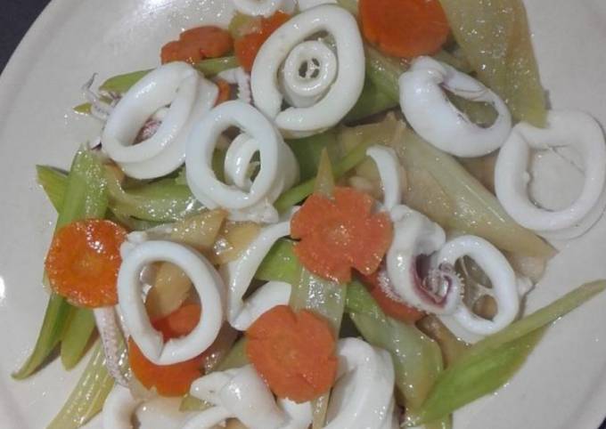 Step-by-Step Guide to Make Homemade Celery w/ Squid