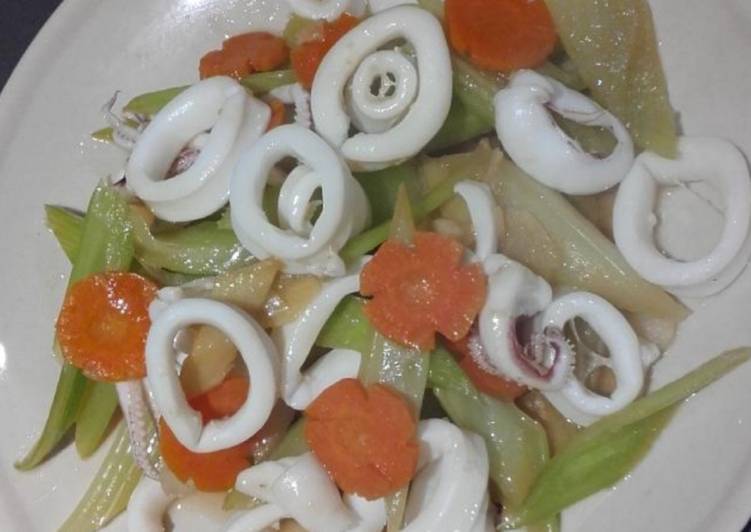 Simple Way to Prepare Speedy Celery w/ Squid