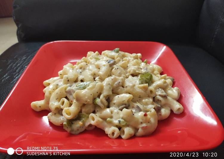 Simple Way to Make Award-winning White Sauce Pasta