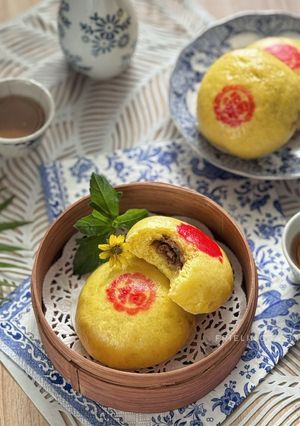 Foto resep Bakpao Labu Kuning, Isi Ayam Giling