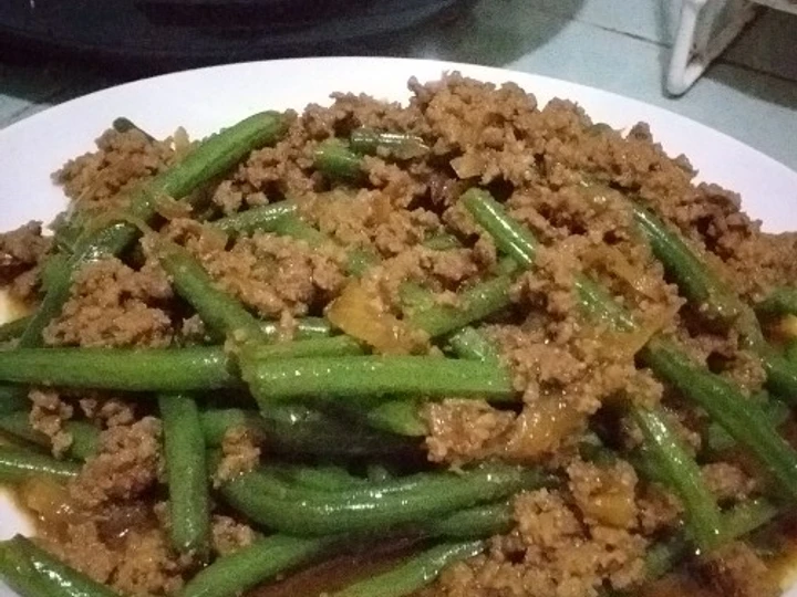 Cara Gampang Membikin Resep  Tumis buncis daging cincang yang Sempurna, Bikin Ketagihan