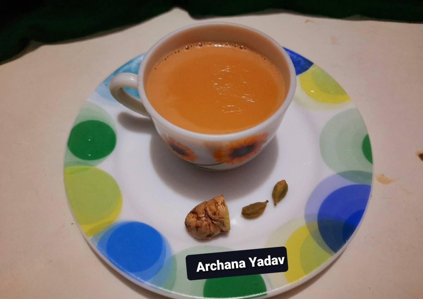 Cardamom tea (chai)