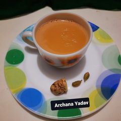 A picture of Cardamom tea (chai).