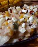 Italian panner ravioli with pink sauce