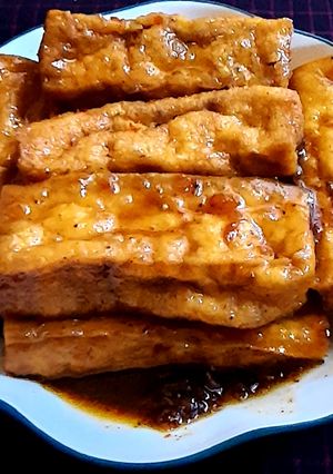 Hình của món Đậu hủ khìa nước dừa.