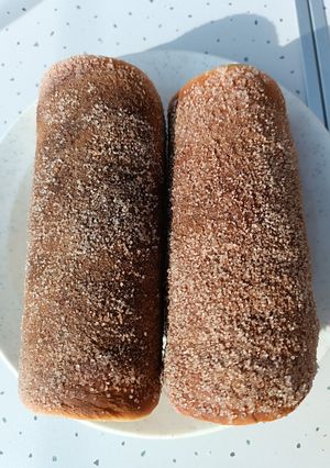 Kürtöskalács faszénen recept fotója