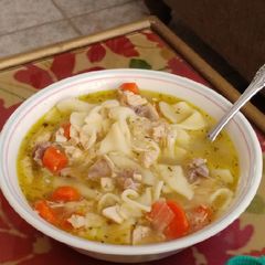 A picture of Old Fashioned Instant-Pot Chicken Soup😷🏥🍵.