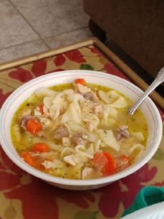 A picture of Old Fashioned Instant-Pot Chicken Soup😷🏥🍵.