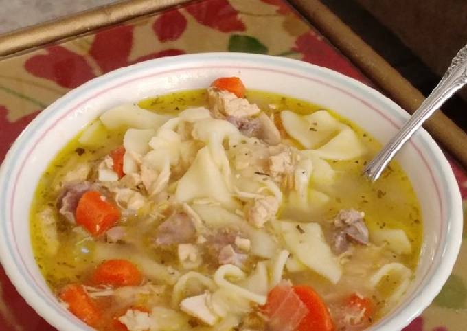 Steps to Make Favorite Old Fashioned Instant-Pot Chicken Soup😷🏥🍵