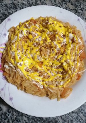 صورة لوصفة لسان العصفور باللحم المفروم 😋