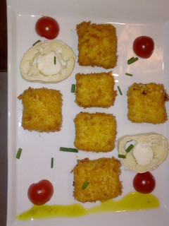 Una foto de Croquetas queso azul