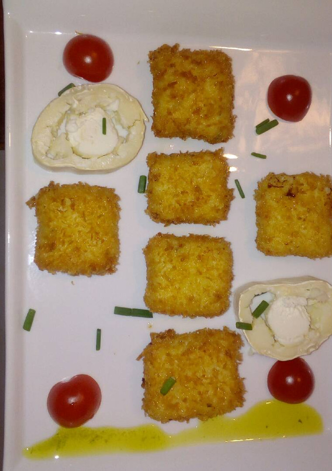 Una foto de Croquetas queso azul