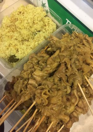 Foto resep Sate kulit serundeng kelapa