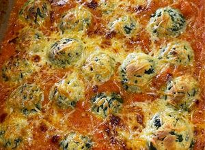 Una foto de Malfatti al Horno con Crema de Verduras