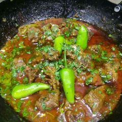 A picture of Mutton karhai.