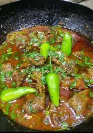 A picture of Mutton karhai.