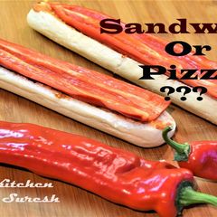 A picture of Sandwich Or Pizza??? | Spanish Paprika Recipe.