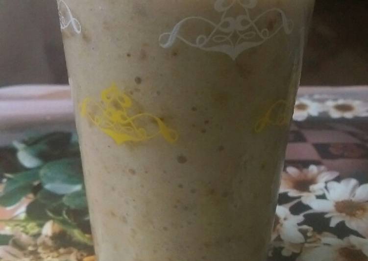 Easiest Way to Make Ultimate Banana and dates smoothie#authors marathon