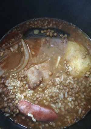 Una foto de Lentajas con arroz(a mi gusto)