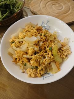 洋蔥炒蛋 的食譜成品照片