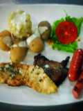 Asadito con duo de carnes y doble embutido
