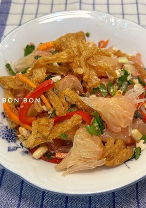 Hình của món Gỏi Bưởi Chay.