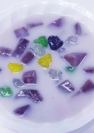 รูปของ บวดมันม่วงใส่สาคู