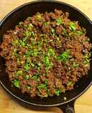 Salteado para unos tacos al plato