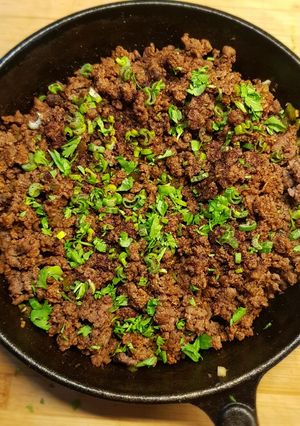 Una foto de Salteado para unos tacos al plato