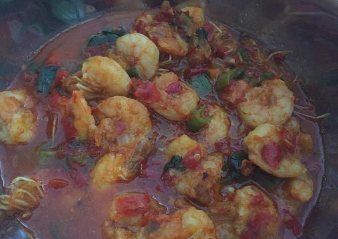 Tumis Udang Balado