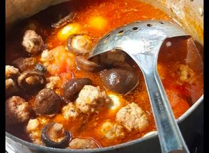 Hình của món Canh mọc.