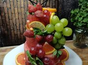 Gambar garnish buah semangka