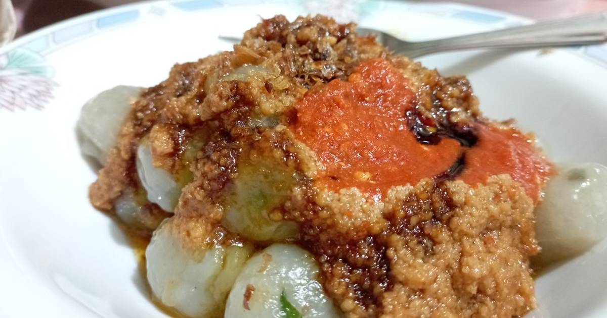 Resep Cilok Bumbu Kacang Simple Cilok Nya Empuk Walaupun Sudah Dingin