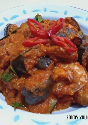 Foto resep Udang Terong Sambel Daun Jeruk