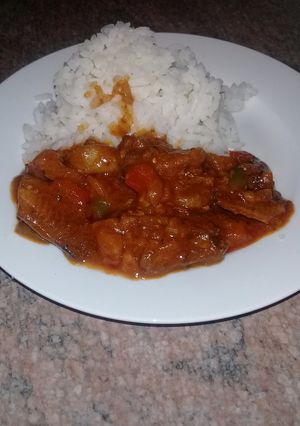 A picture of Tin fish stew.