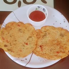 A picture of Ground rice flour chilla.