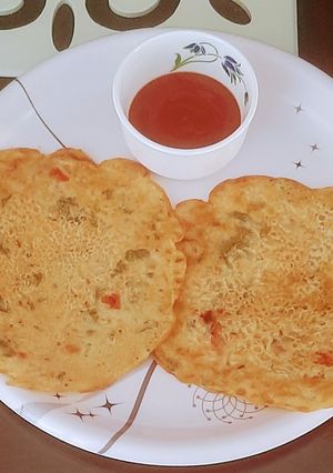 A picture of Ground rice flour chilla.