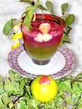 Lemonade with purple cabbage midrib & Apple