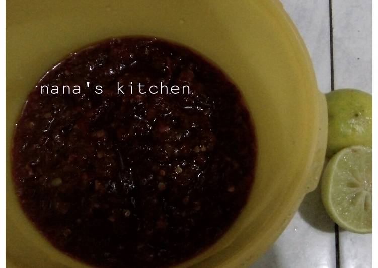 Sambel bajak manis Asem sedep