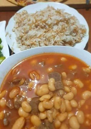 صورة لوصفة فاصوليا مع لحمة