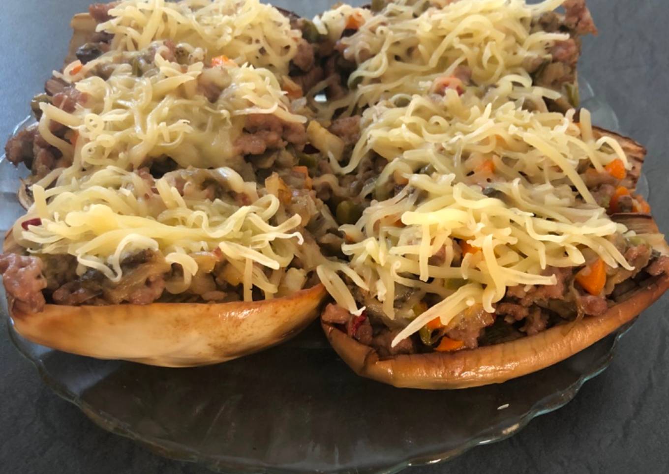 Berenjenas rellenas de carne