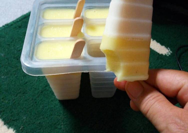 Pudding durian ala ice cream