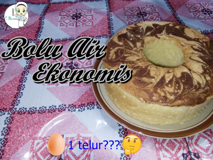Resep Bolu Air Ekonomis Satu Telur, Lezat