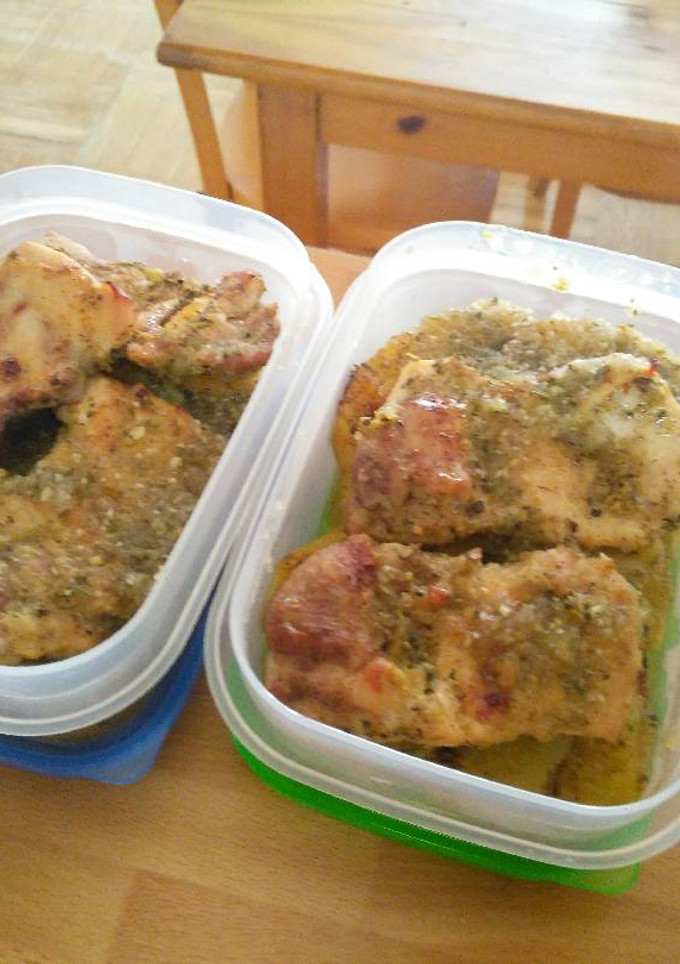 Una foto de Pollo al horno
