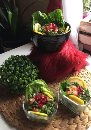 A picture of Spinach Tabbouleh.