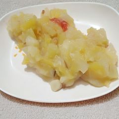 A picture of Pumpkin and papaya white gravy.