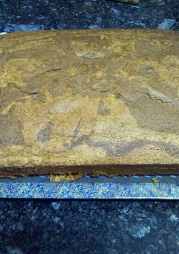 Una foto de Rosca mármol de chocolate